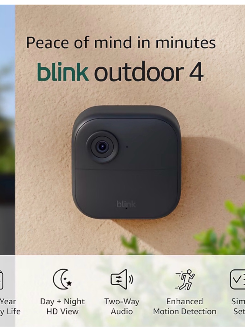 Blink Outdoor 4 NEW | 5 Wireless Security Cameras - Black original $299